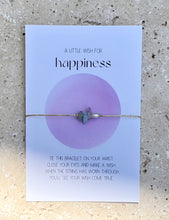 Lade das Bild in den Galerie-Viewer, make a wish bracelet - happiness