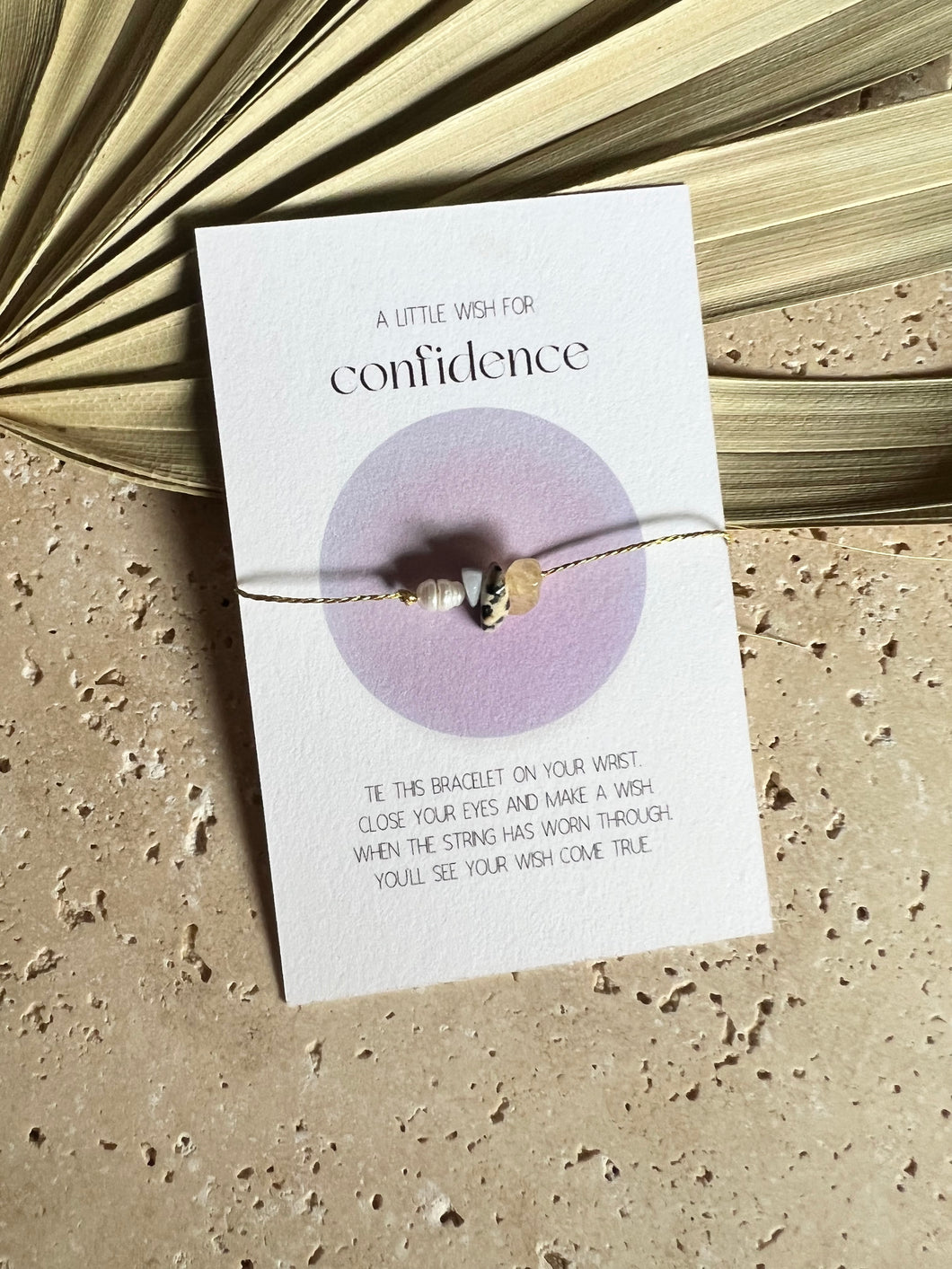 make a wish bracelet - confidence